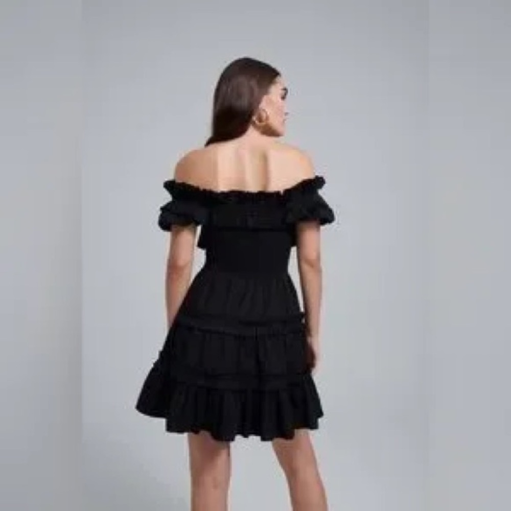 Love The Label Anthropologie Rosaline Dress Black Size Small - Picture 3 of 6